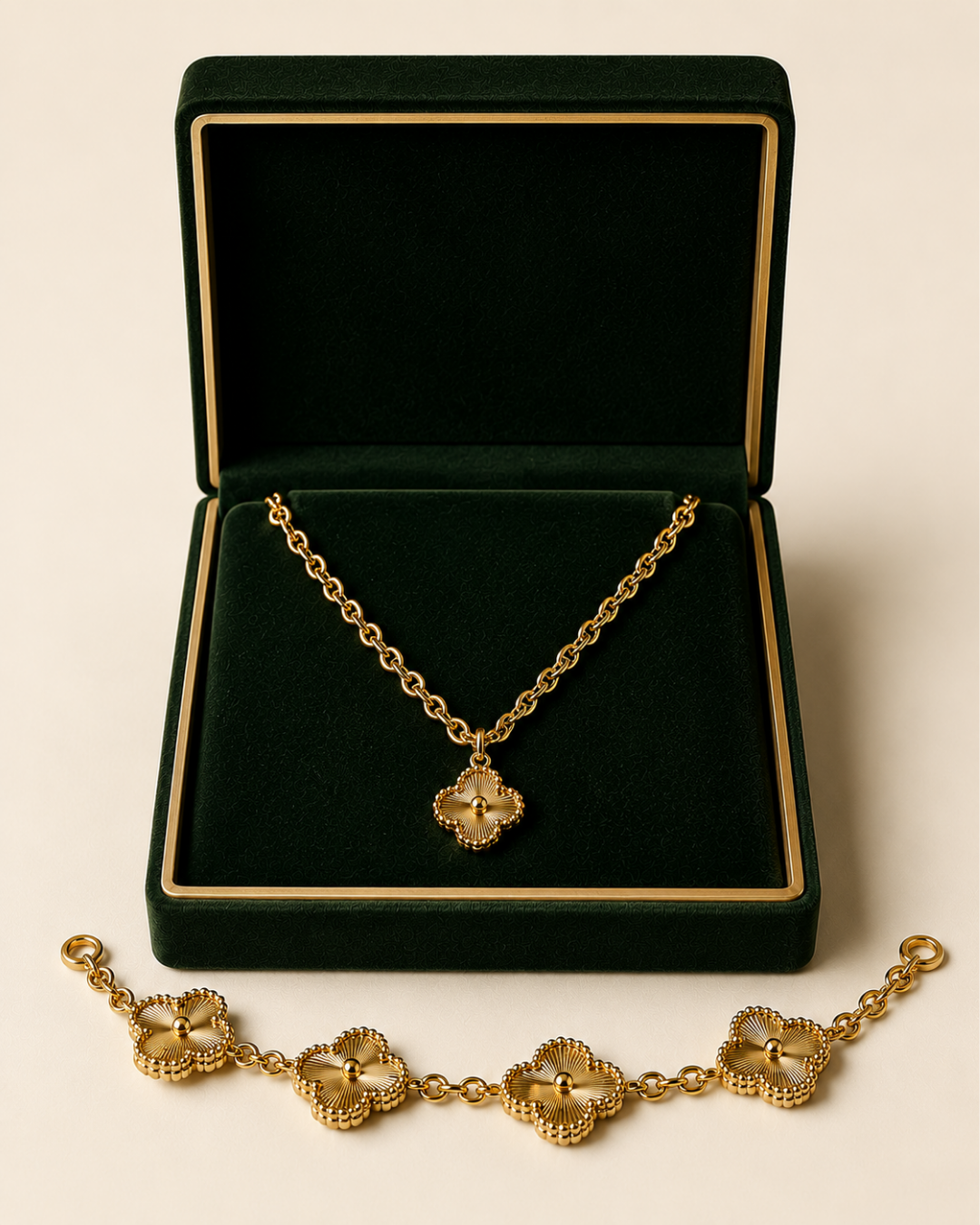 SET VAN CLEEF EN ORO LAMINADO 18K